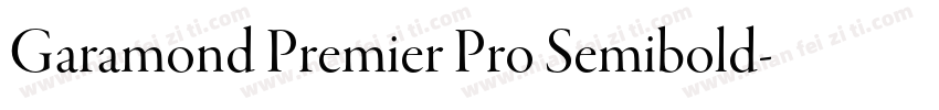 Garamond Premier Pro Semibold字体转换